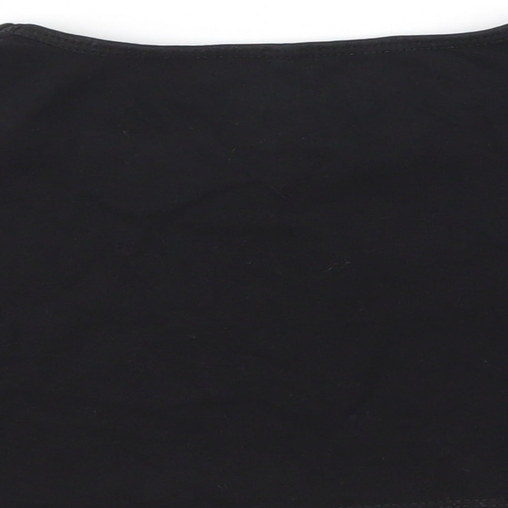 MY CROP TEE Girls Black    T-Shirt Size 7-8 Years