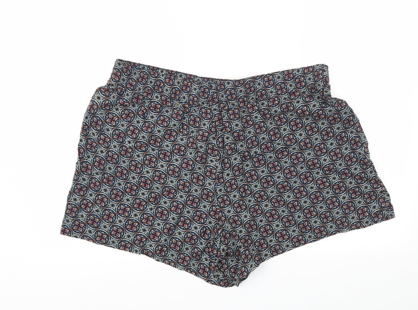 Papaya Womens Blue Floral  Cut-Off Shorts Size 18 - Stretch waistband