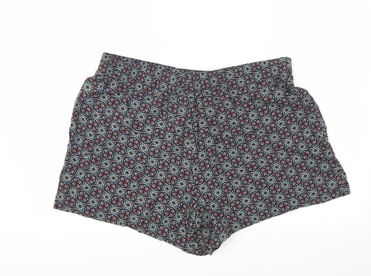Papaya Womens Blue Floral  Cut-Off Shorts Size 18 - Stretch waistband