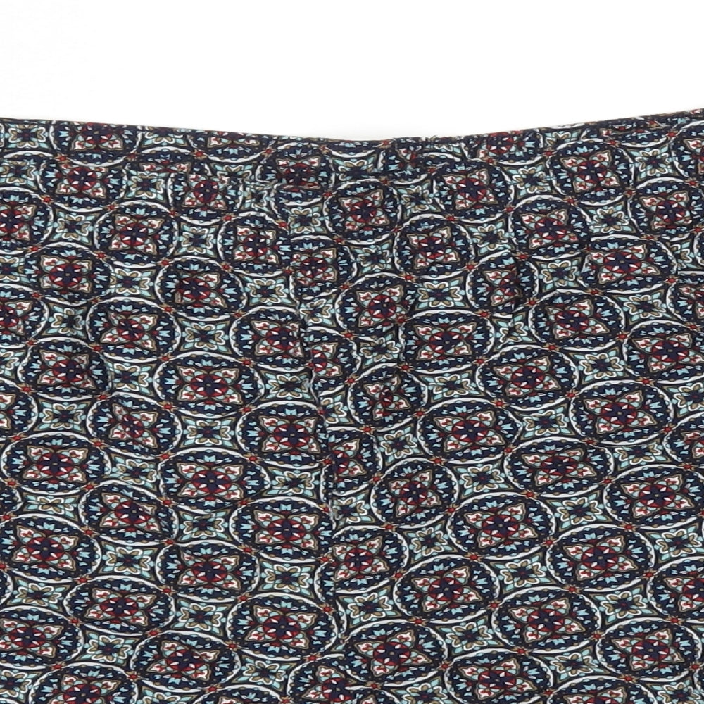 Papaya Womens Blue Floral  Cut-Off Shorts Size 18 - Stretch waistband