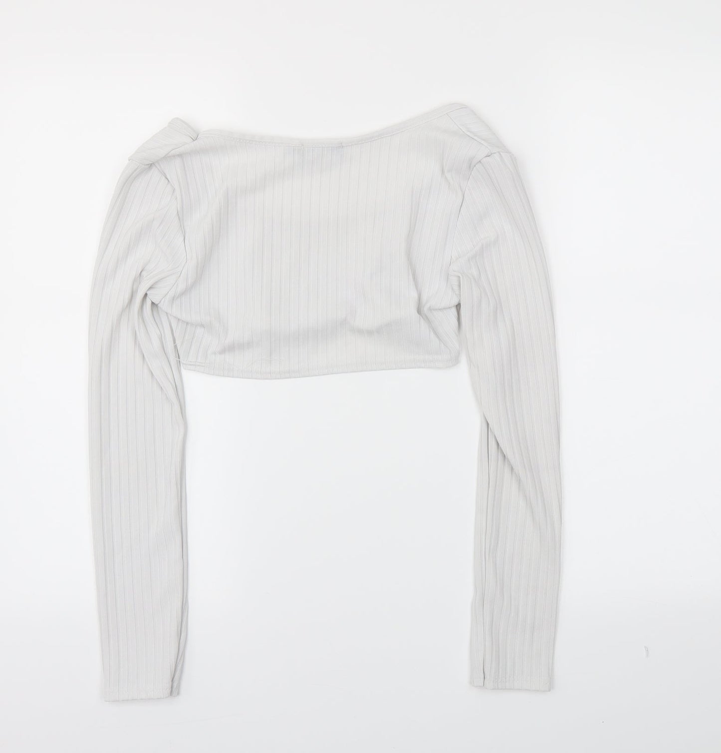 Pretty Little Thing  Womens White   Basic T-Shirt Size 10