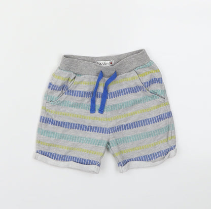 Ladybird Boys Grey Striped  Capri Trousers Size 9-12 Months