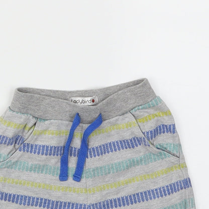 Ladybird Boys Grey Striped  Capri Trousers Size 9-12 Months