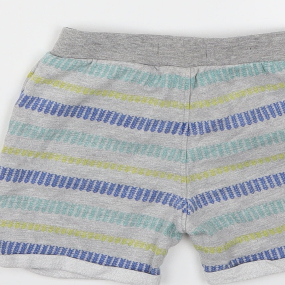 Ladybird Boys Grey Striped  Capri Trousers Size 9-12 Months
