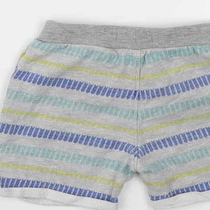 Ladybird Boys Grey Striped  Capri Trousers Size 9-12 Months