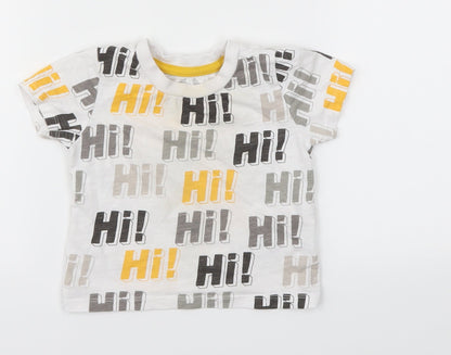 Primark Boys White   Basic T-Shirt Size 9-12 Months