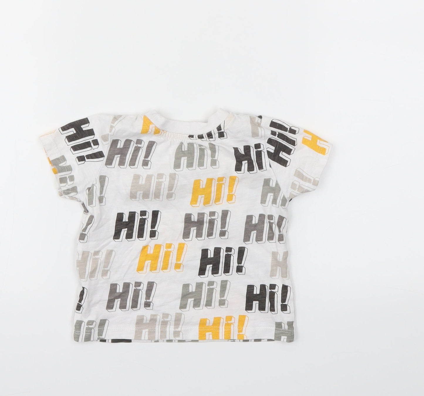 Primark Boys White   Basic T-Shirt Size 9-12 Months