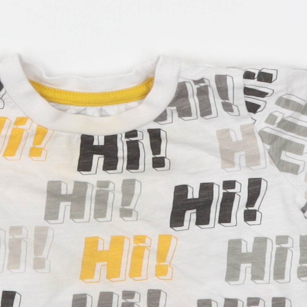 Primark Boys White   Basic T-Shirt Size 9-12 Months
