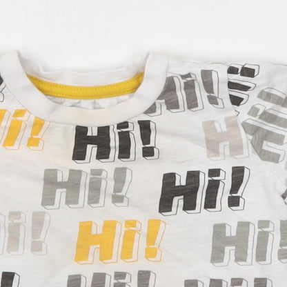Primark Boys White   Basic T-Shirt Size 9-12 Months