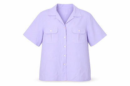 Womens UK Size 14 Bella moda Purple Basic T-Shirt