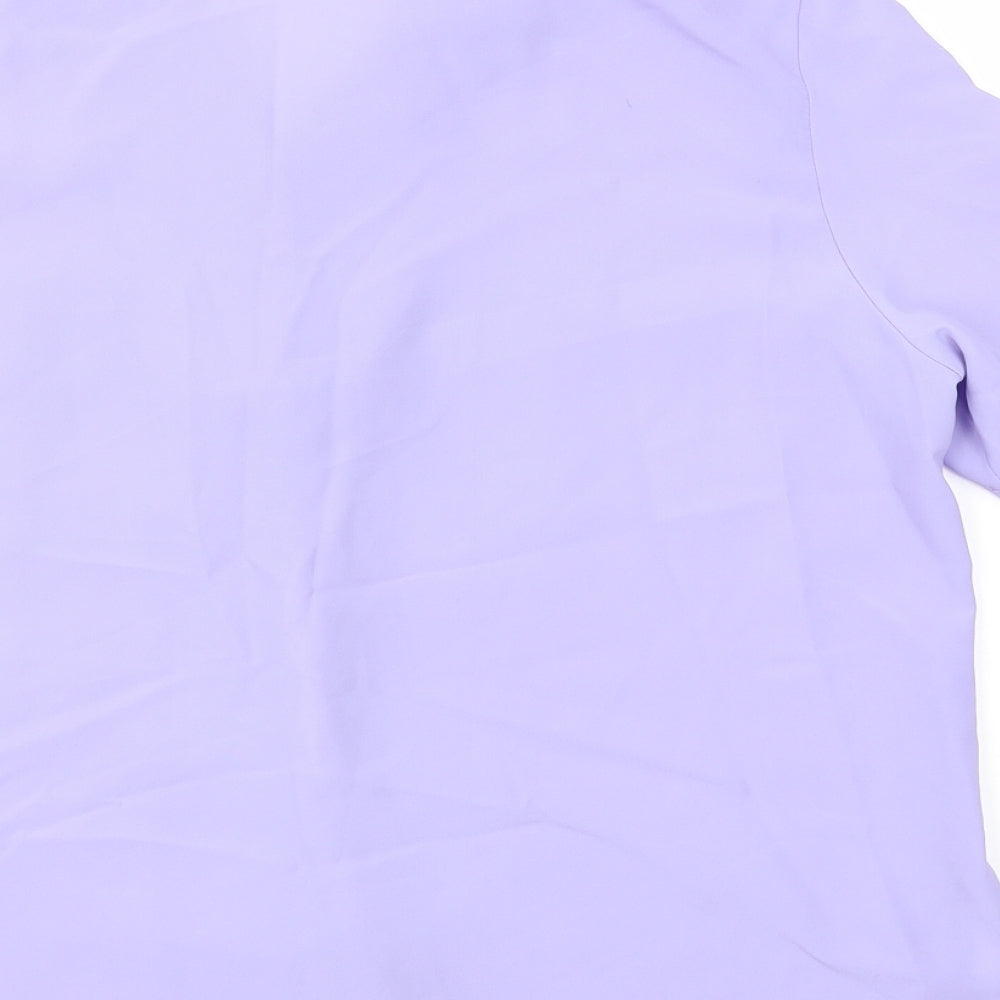 Womens UK Size 14 Bella moda Purple Basic T-Shirt