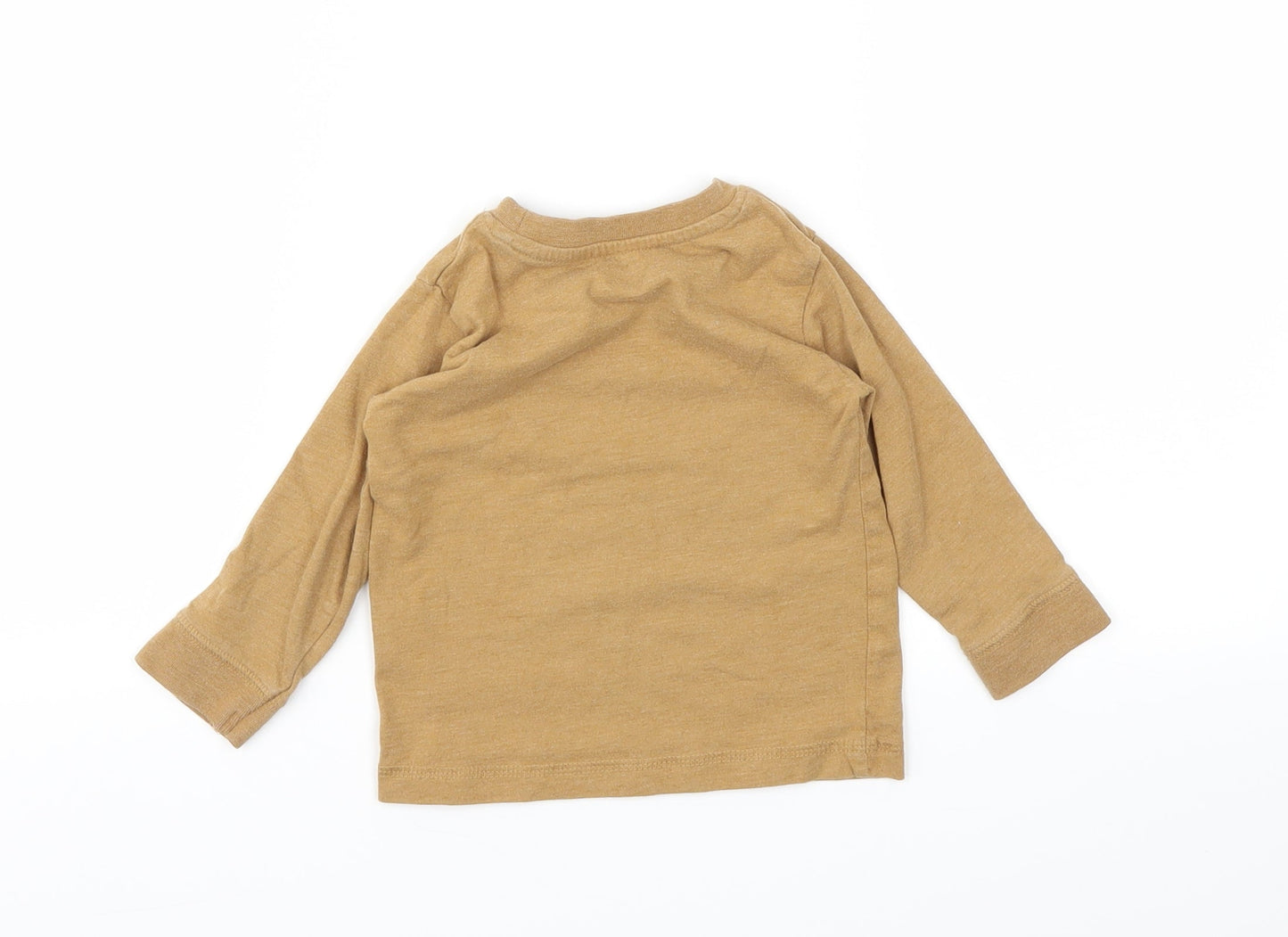 Matalan Boys Brown   Basic T-Shirt Size 9-12 Months