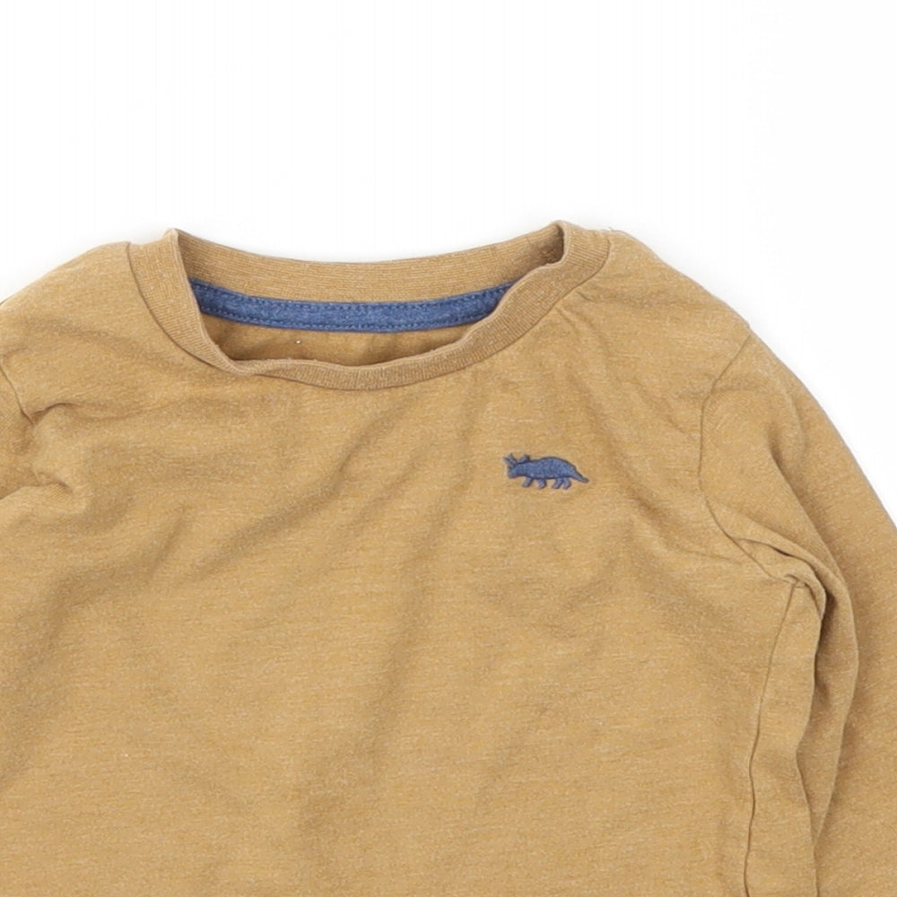Matalan Boys Brown   Basic T-Shirt Size 9-12 Months