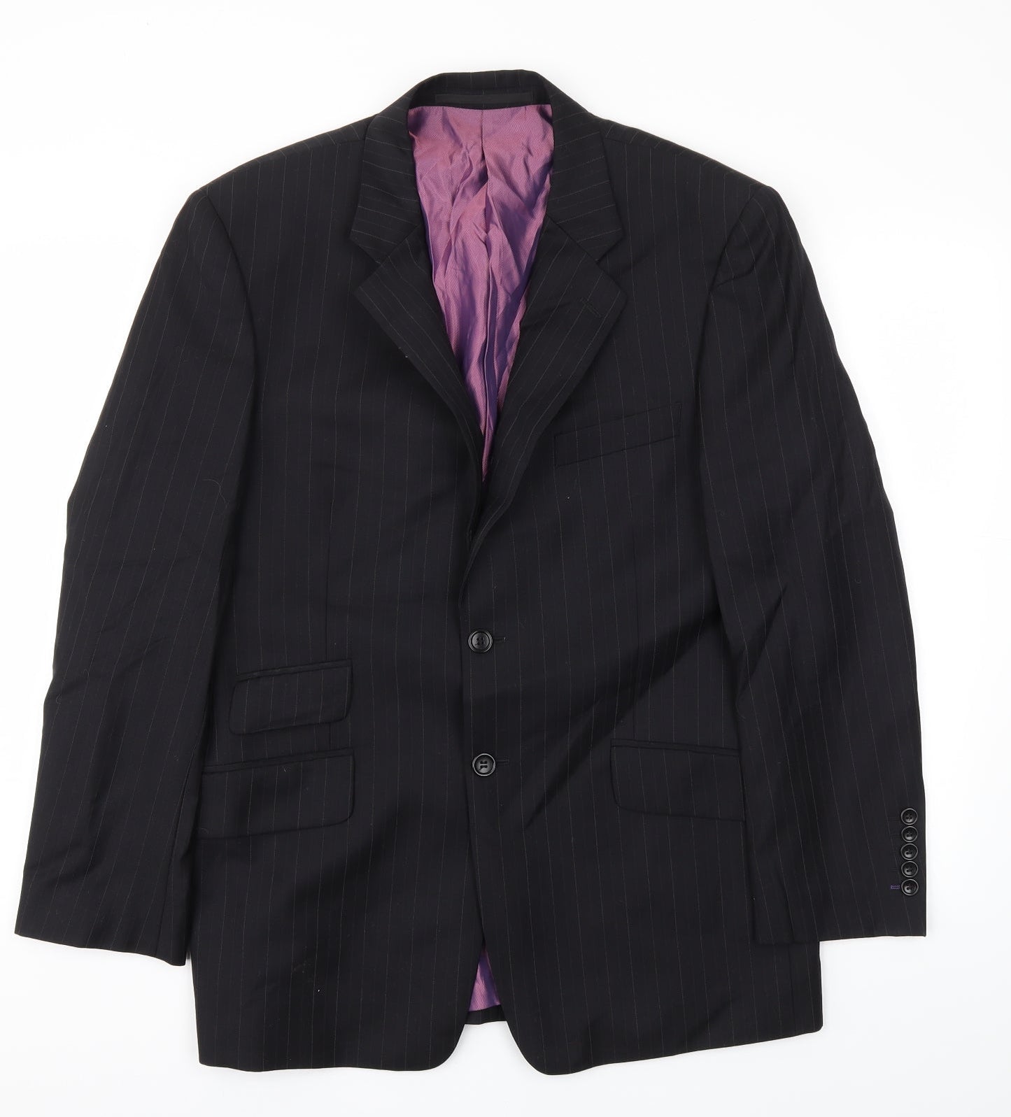Mens UK Size 40 Linea Regular Black Suit Jacket