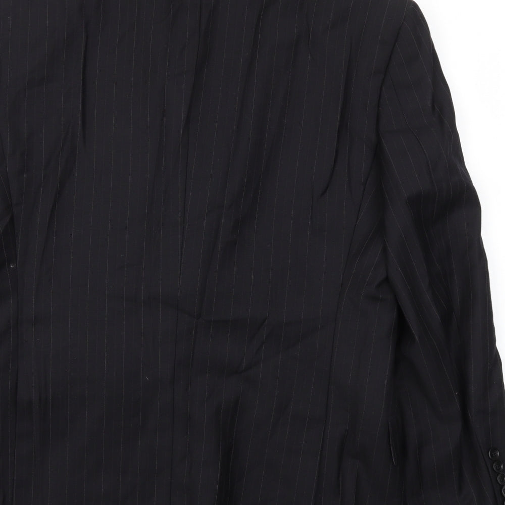 Mens UK Size 40 Linea Regular Black Suit Jacket