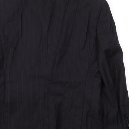 Mens UK Size 40 Linea Regular Black Suit Jacket