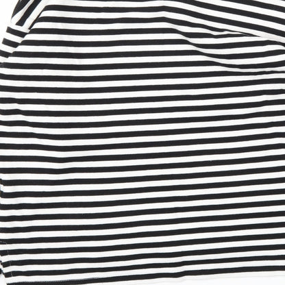 Womens UK Size XS LOGG Black Basic T-Shirt