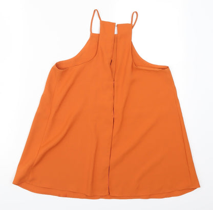 Womens UK Size 8 River Island Orange Basic Tank