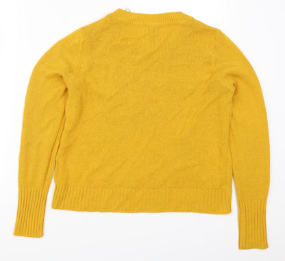 H&M Womens Yellow   Pullover Jumper Size S