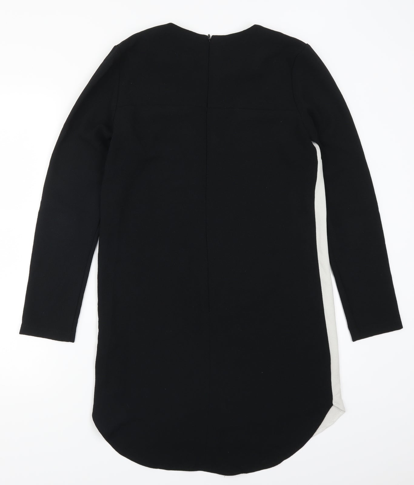 Topshop Womens Black Colourblock  T-Shirt Dress  Size 10  - White