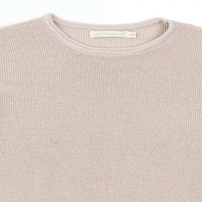 Retro Icone Womens Pink   Pullover Jumper Size S