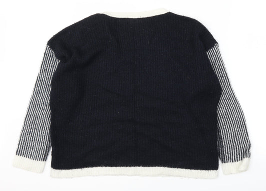 Atmosphere Womens Black Striped  Pullover Jumper Size 18  - .