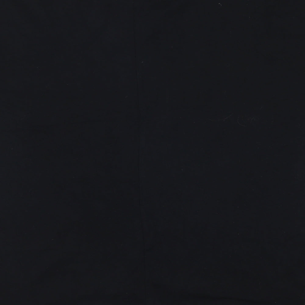 Womens UK Size 10 Peacocks Black Basic T-Shirt