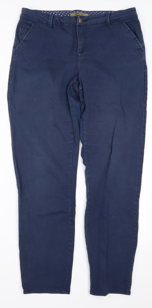 Love Jeans Womens Blue  Denim Skinny Jeans Size 12 L29 in
