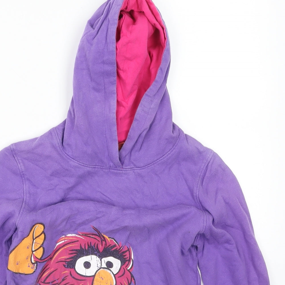 The Muppets Girls Pink   Pullover Hoodie Size 9-10 Years  - Animal
