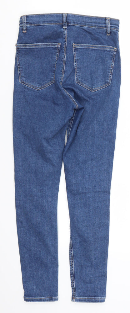 Topshop Womens Blue  Denim Skinny Jeans Size 28 in L26 in
