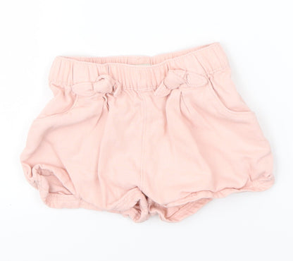 F&F Girls Pink   Cropped Trousers Size 12-18 Months