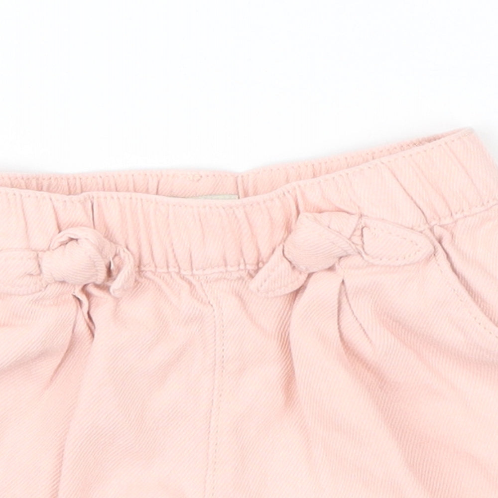F&F Girls Pink   Cropped Trousers Size 12-18 Months
