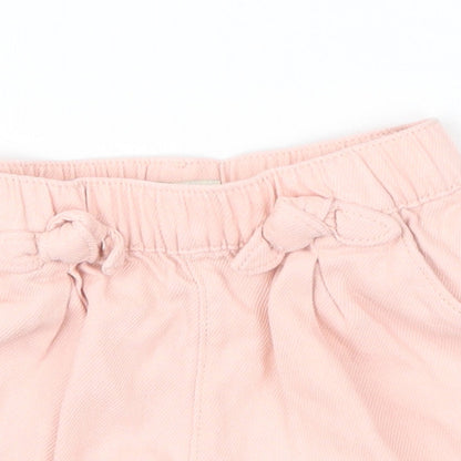 F&F Girls Pink   Cropped Trousers Size 12-18 Months