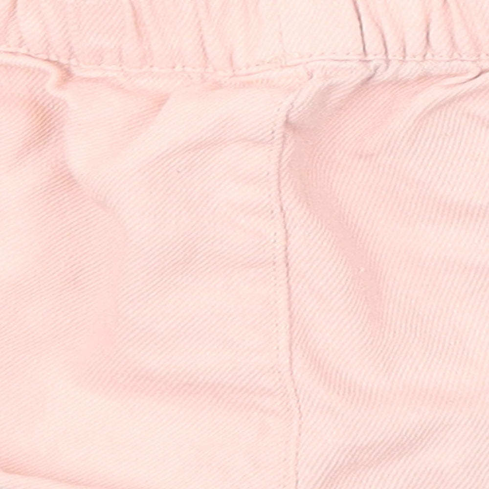F&F Girls Pink   Cropped Trousers Size 12-18 Months