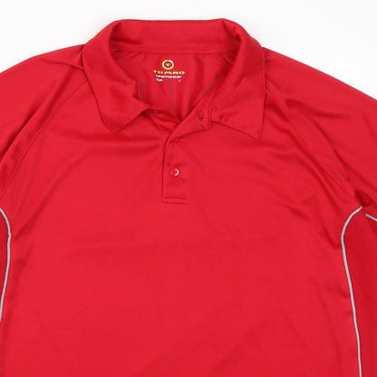 Mens UK Size L Tombo Polyester Polo Shirt