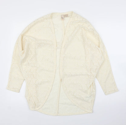 H&M Womens Ivory   Cardigan Jumper Size S