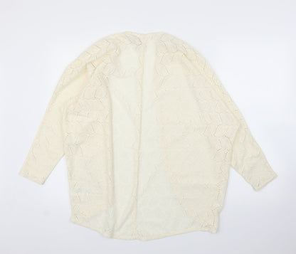 H&M Womens Ivory   Cardigan Jumper Size S