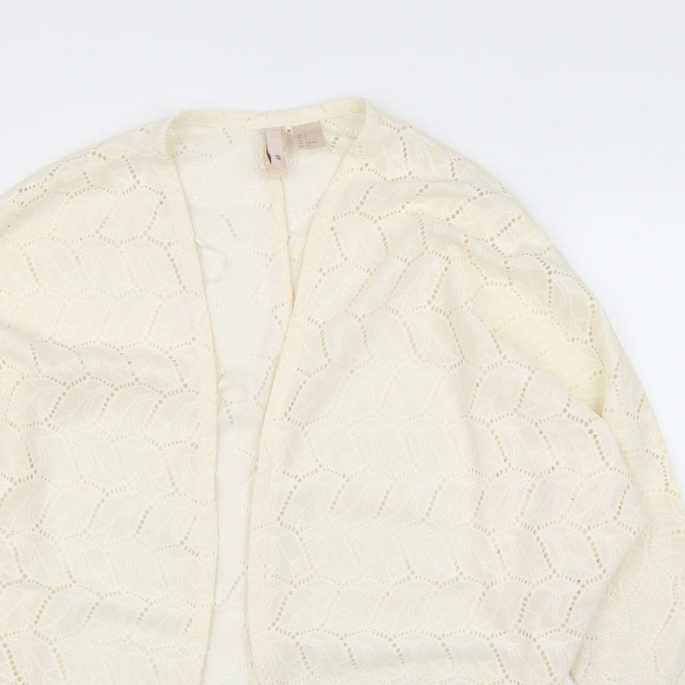 H&M Womens Ivory   Cardigan Jumper Size S