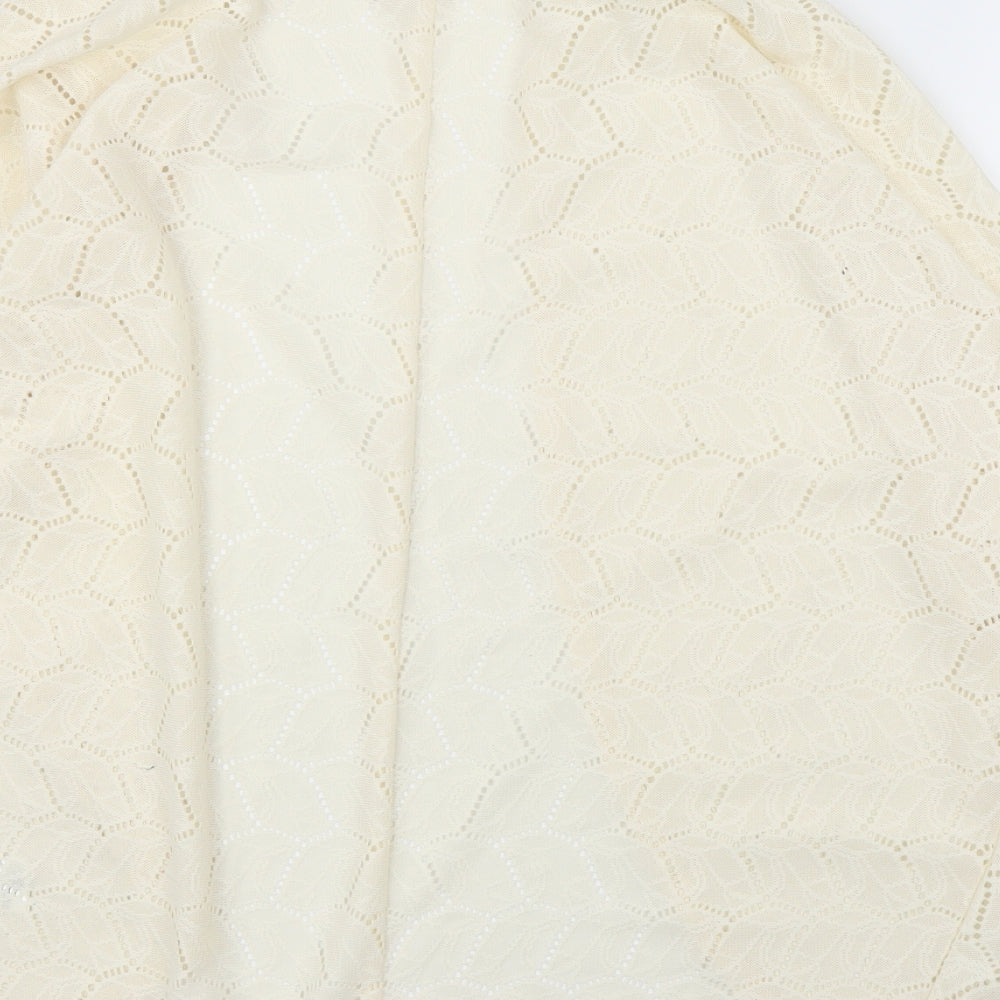 H&M Womens Ivory   Cardigan Jumper Size S