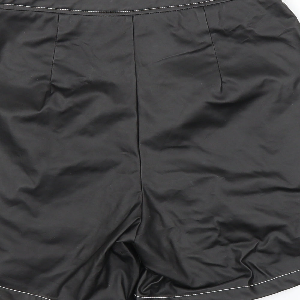 PRETTYLITTLETHING Womens Black   Sailor Shorts Size 8