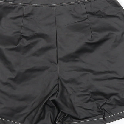 PRETTYLITTLETHING Womens Black   Sailor Shorts Size 8