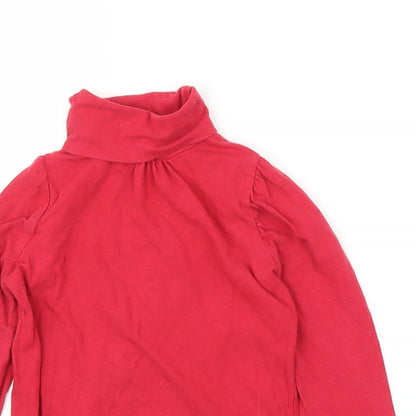 TU Girls Red   Basic T-Shirt Size 5 Years