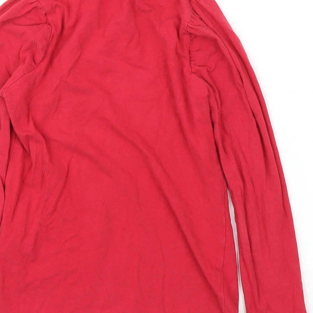 TU Girls Red   Basic T-Shirt Size 5 Years