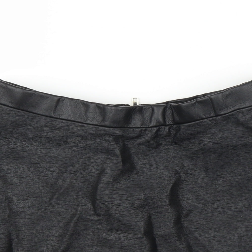 H&M Girls Black   A-Line Skirt Size 9 Years