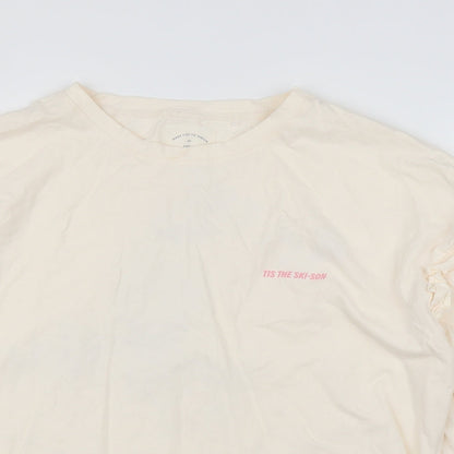 NEXT Womens Ivory Solid  Top Pyjama Top Size M