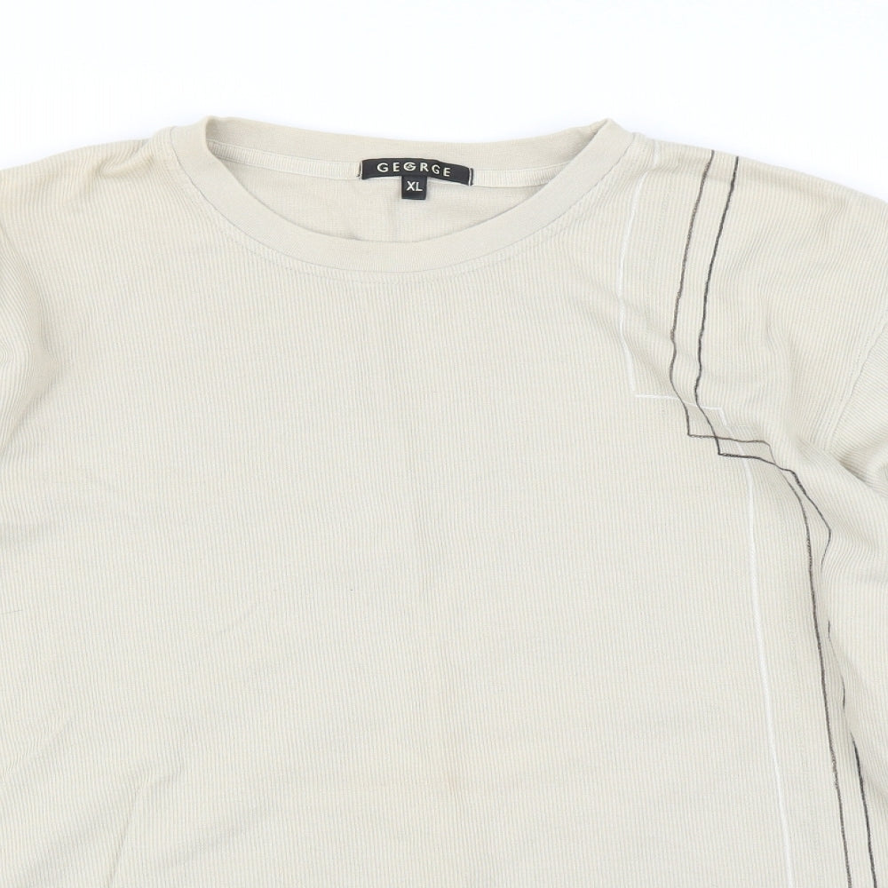 George Mens Beige   Pullover Jumper Size XL