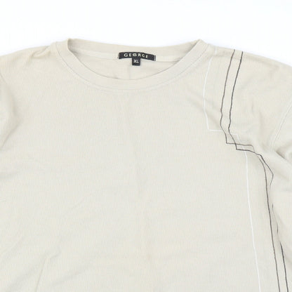 George Mens Beige   Pullover Jumper Size XL