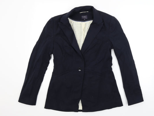 M&S Womens Blue   Jacket Blazer Size 10