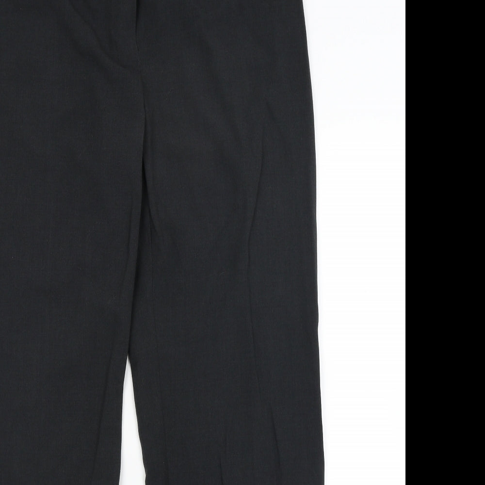 M&S Womens Black   Dress Pants Trousers Size 12 L30.5 in