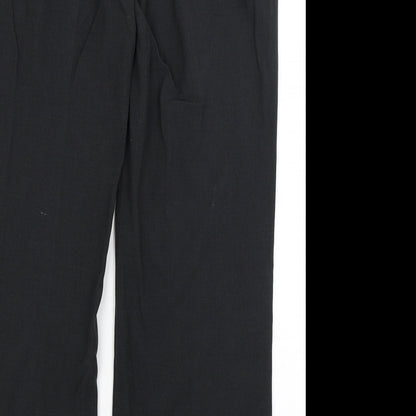 M&S Womens Black   Dress Pants Trousers Size 12 L30.5 in